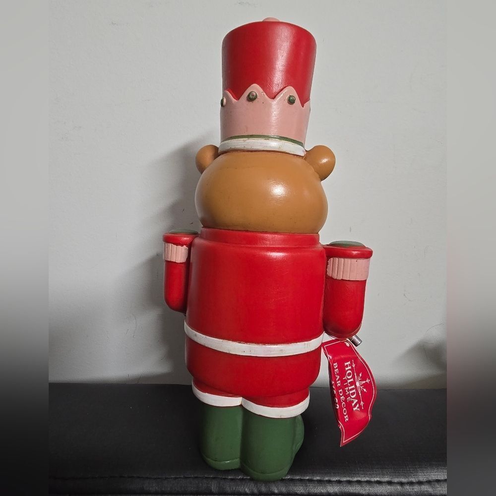 New Bear Nutcracker Christmas Tabletop Decoration, 10in, by Holiday Time - Picture 2 of 8